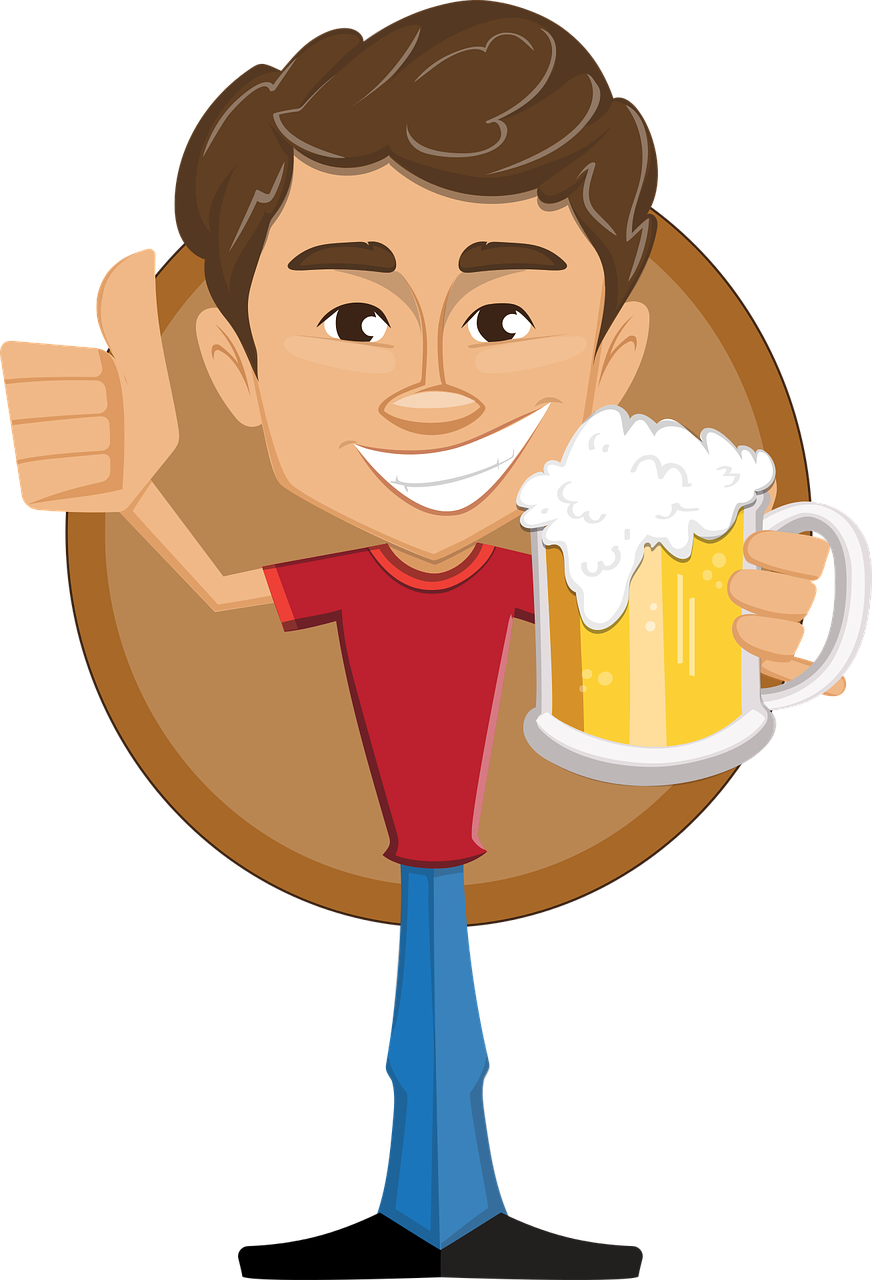 Guy with beer