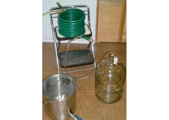 Wort chilling set-up