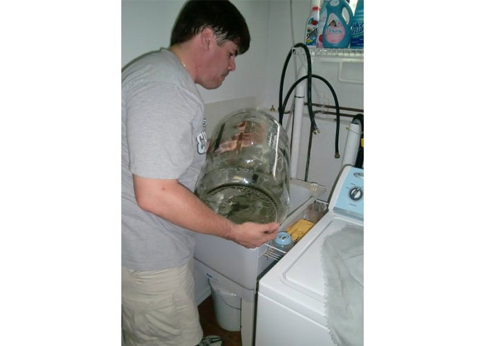 Rinsing carboy