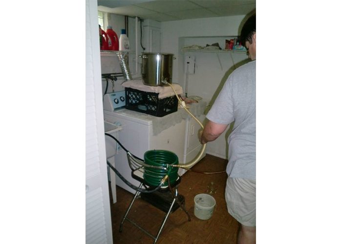 Wort chiller goes to town
