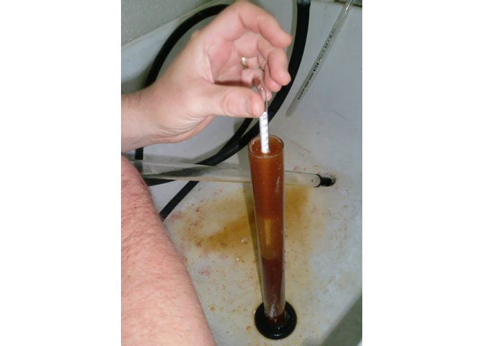 Dropping hydrometer